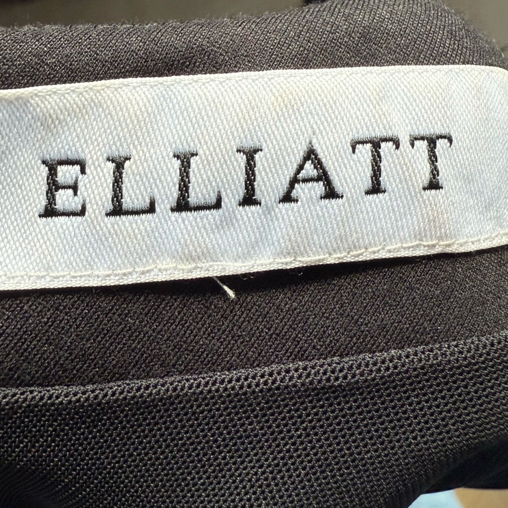 Elliatt Phenomenon Black One Shoulder Balloon Sleeve Cocktail Mini Dress Est Med - Picture 11 of 11